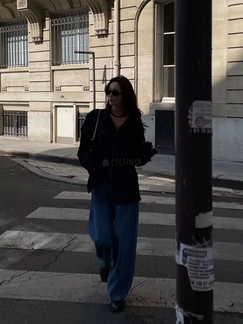 Liveaid - Korean Women Fashion - #womensfashion - Loose Jeans - 6