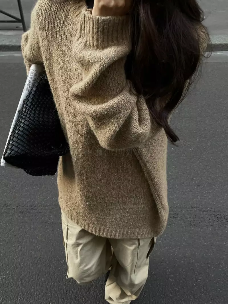 Liveaid - Korean Women Fashion - #womensfashion - Donut Knit Tee - 9