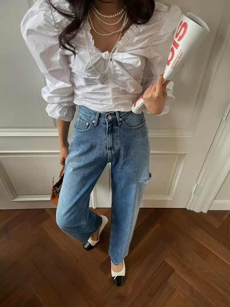Liveaid - Korean Women Fashion - #womensfashion - Gradation Jeans - 6