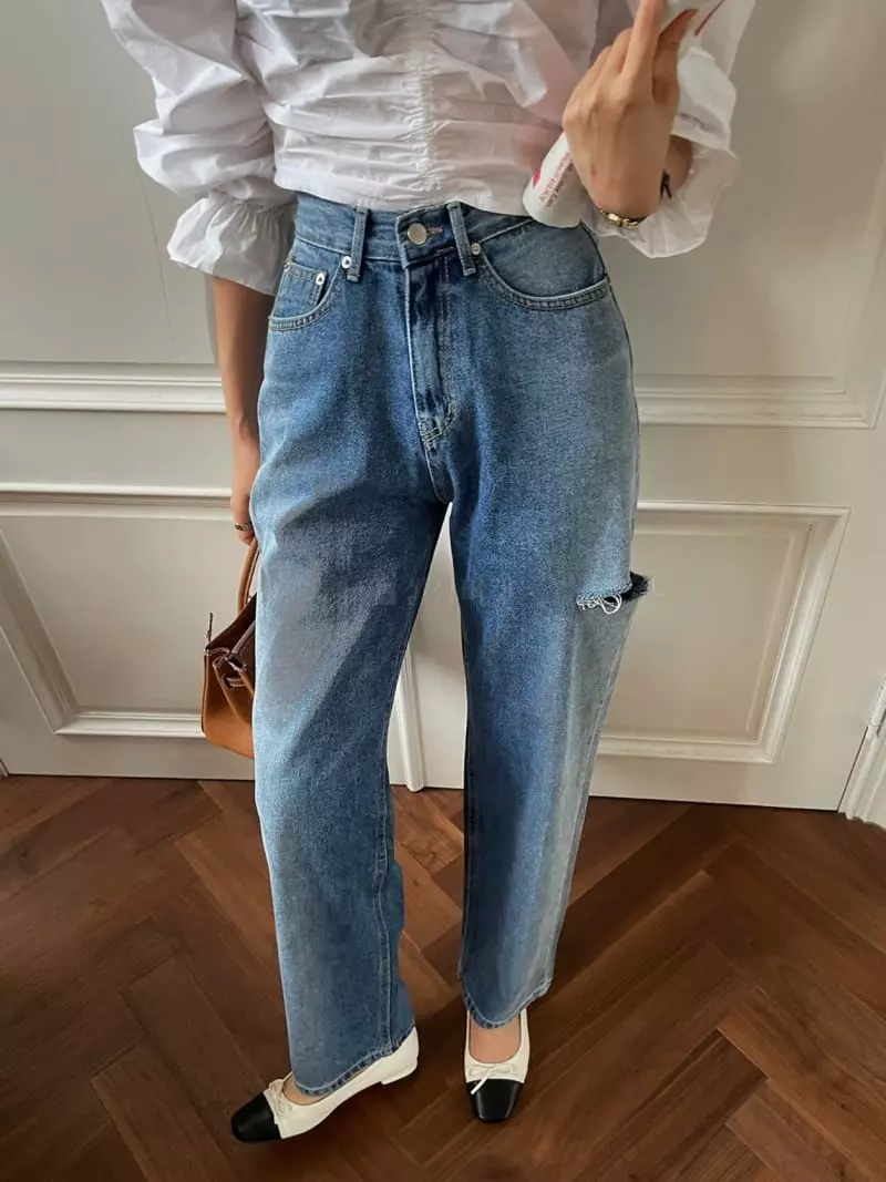 Liveaid - Korean Women Fashion - #womensfashion - Gradation Jeans - 8