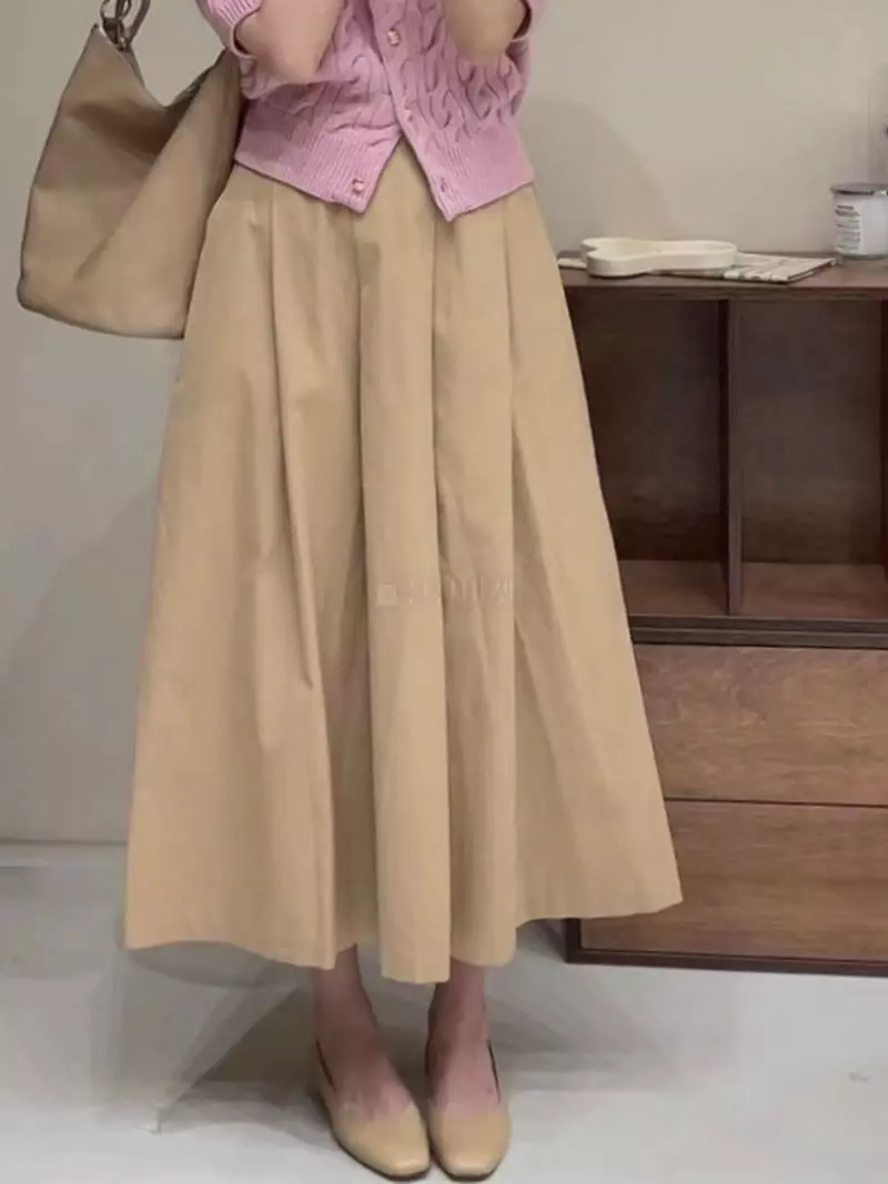 Logon - Korean Women Fashion - #momslook - Wrinkle Skirt - 3