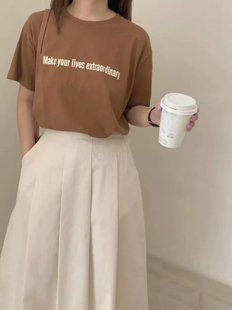 Logon - Korean Women Fashion - #momslook - Make Tee - 7