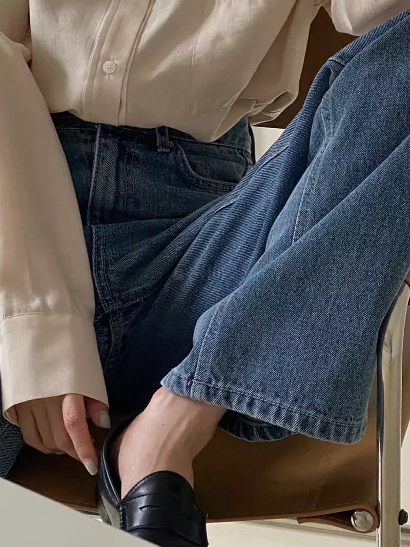 Logon - Korean Women Fashion - #momslook - Washing Jeans - 2