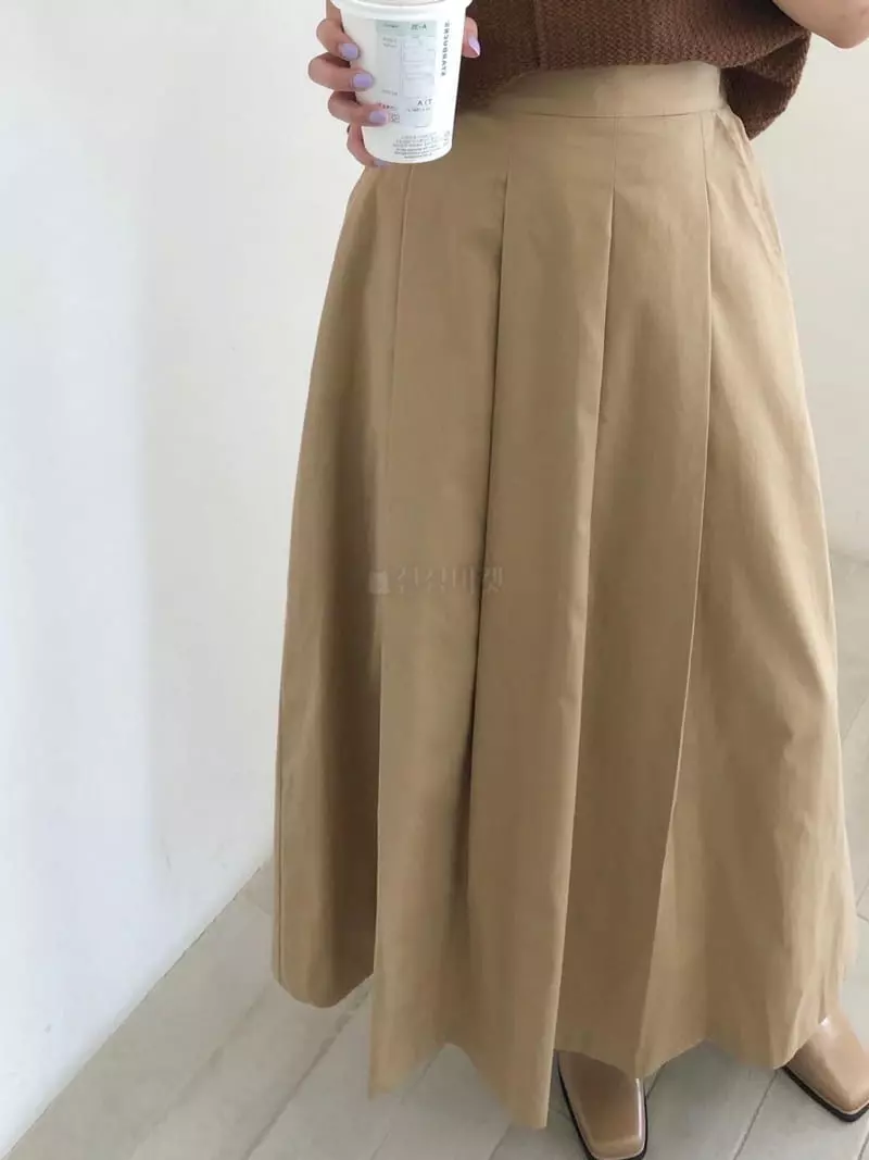 Logon - Korean Women Fashion - #momslook - Wrinkle Skirt - 9