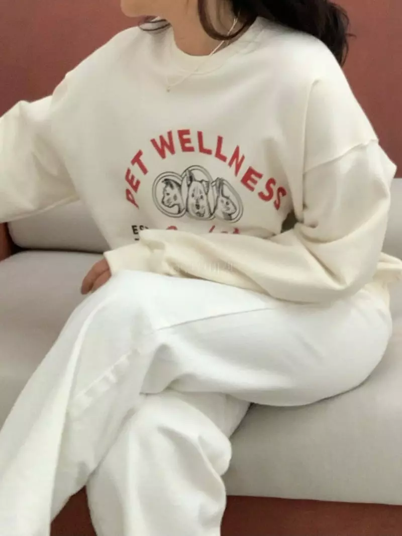 Logon - Korean Women Fashion - #momslook - Pet Sweatshirt - 3