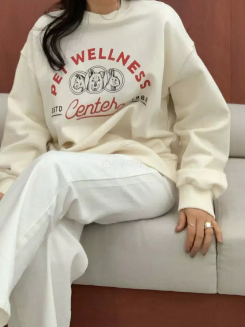 Logon - Korean Women Fashion - #momslook - Pet Sweatshirt - 4
