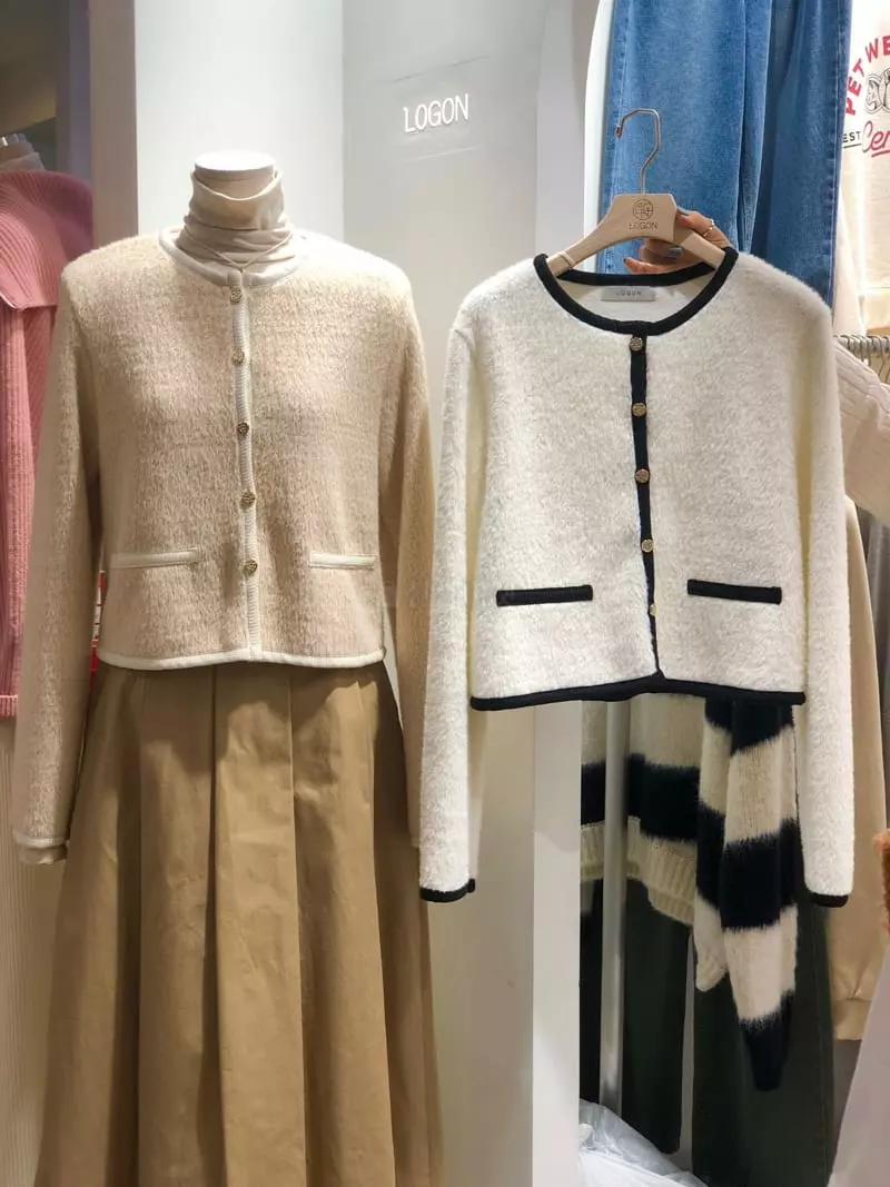 Logon - Korean Women Fashion - #momslook - All Tape Cardigan