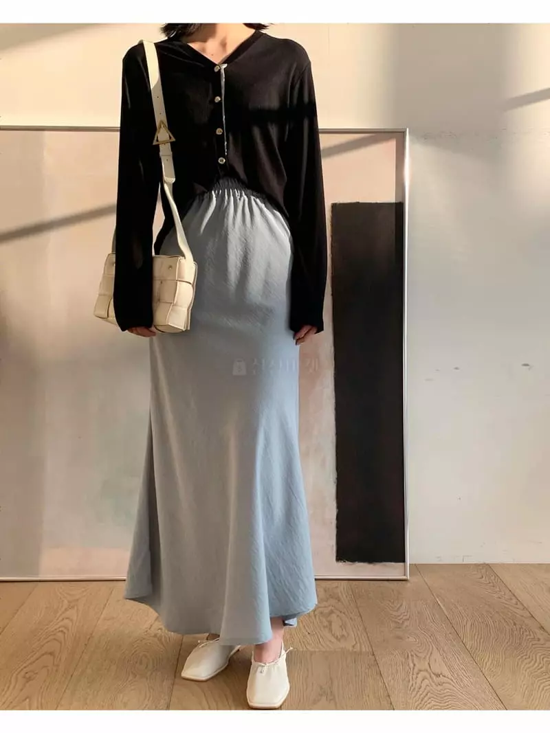 Logon - Korean Women Fashion - #momslook - Pastel Whole Skirt - 5