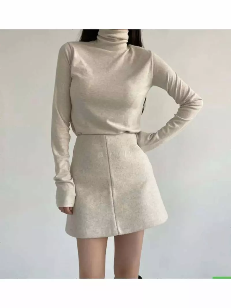 Logon - Korean Women Fashion - #pursuepretty - Basic Turtleneck Tee - 9