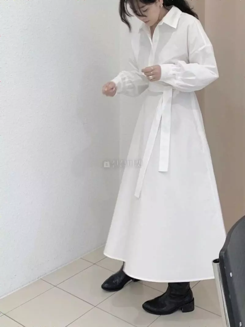 Logon - Korean Women Fashion - #romanticstyle - Sender Banding One-piece - 5