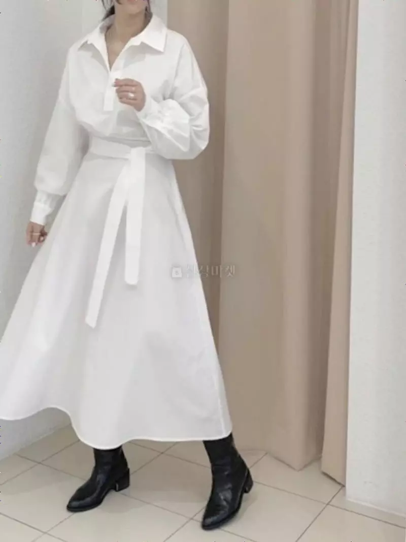 Logon - Korean Women Fashion - #shopsmall - Sender Banding One-piece - 6