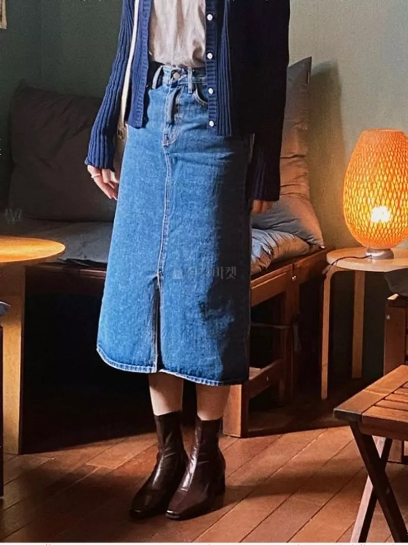 Logon - Korean Women Fashion - #thatsdarling - Denim Skirt