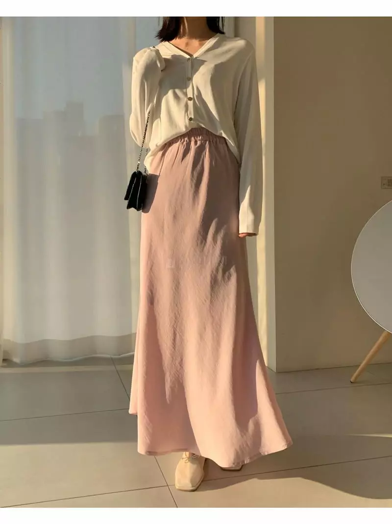 Logon - Korean Women Fashion - #thatsdarling - Pastel Whole Skirt - 3