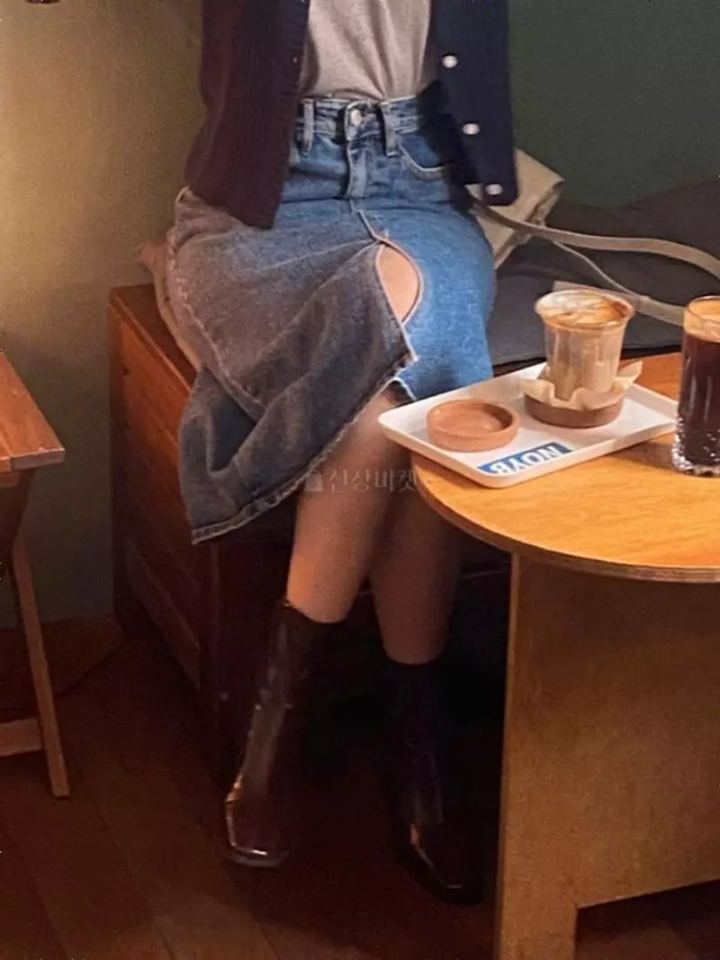 Logon - Korean Women Fashion - #thelittlethings - Denim Skirt - 2