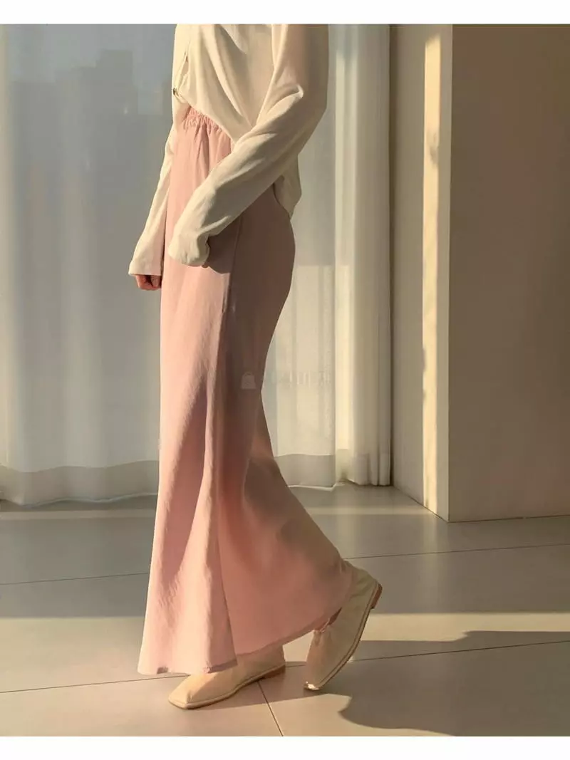 Logon - Korean Women Fashion - #thatsdarling - Pastel Whole Skirt - 4