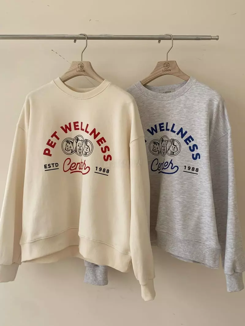Logon - Korean Women Fashion - #vintageinspired - Pet Sweatshirt - 7