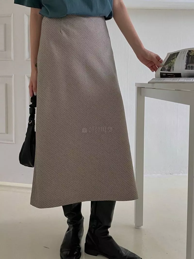 Logon - Korean Women Fashion - #womensfashion - Check Whole Skirt
