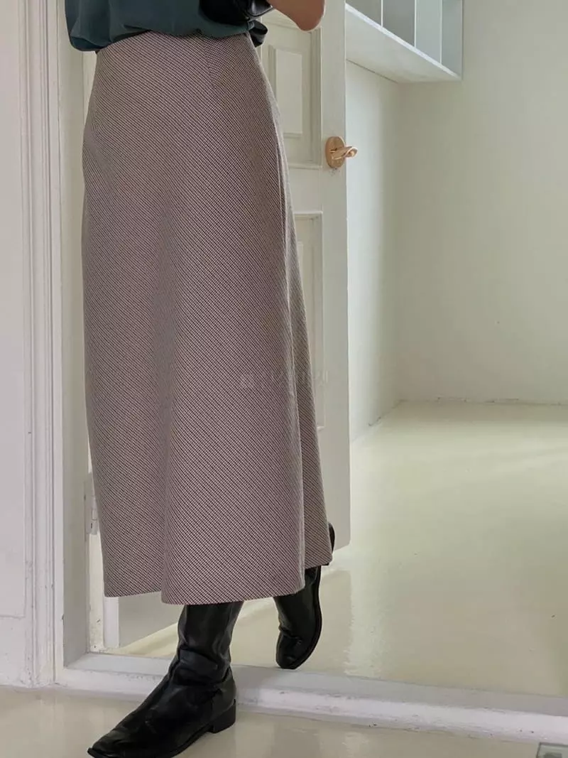 Logon - Korean Women Fashion - #womensfashion - Check Whole Skirt - 3