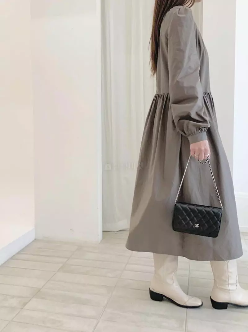 Logon - Korean Women Fashion - #womensfashion - Shirring One-piece - 9