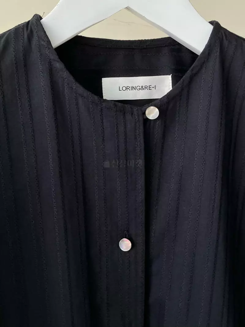 Loringrei - Korean Women Fashion - #momslook - R Embroidery Blouse - 10