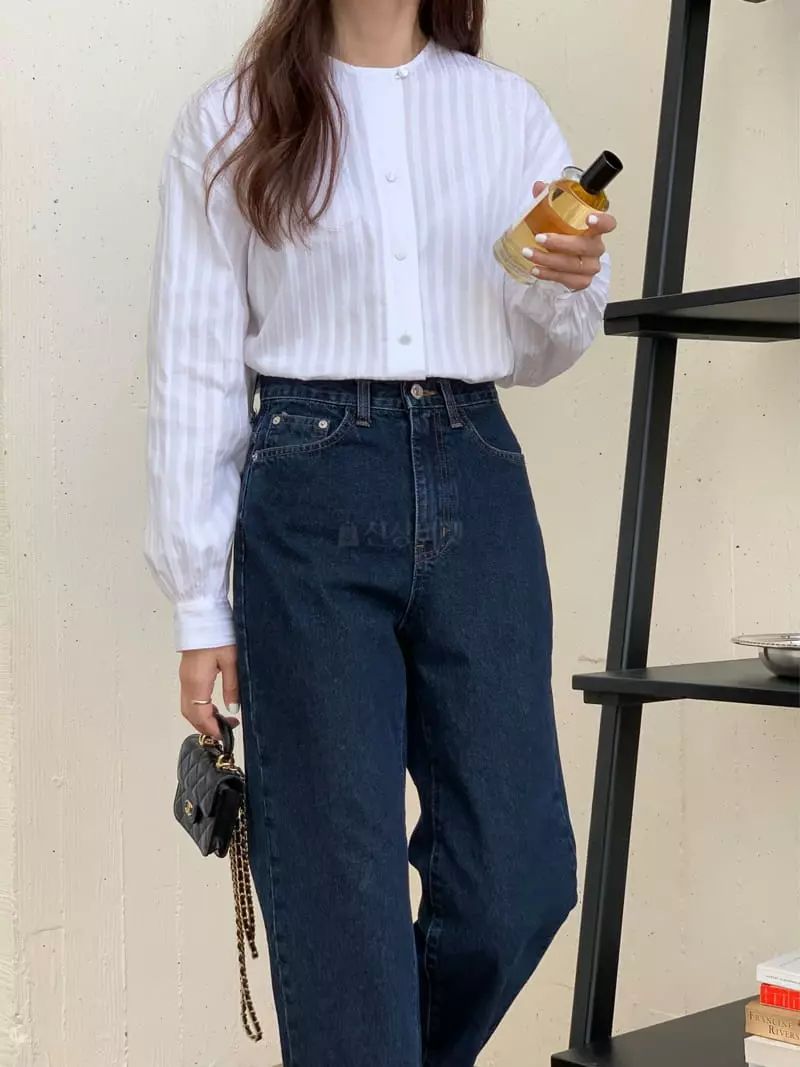 Loringrei - Korean Women Fashion - #momslook - Mute Jeans - 3