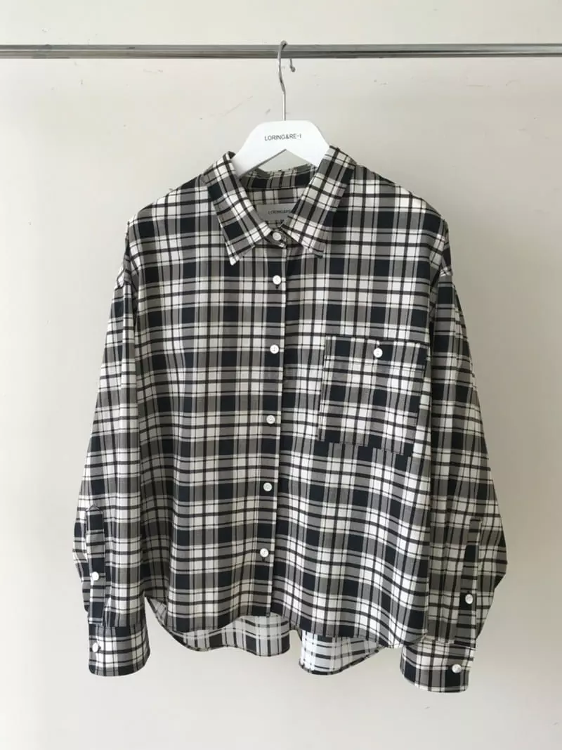 Loringrei - Korean Women Fashion - #momslook - Ber Check Shirt - 10
