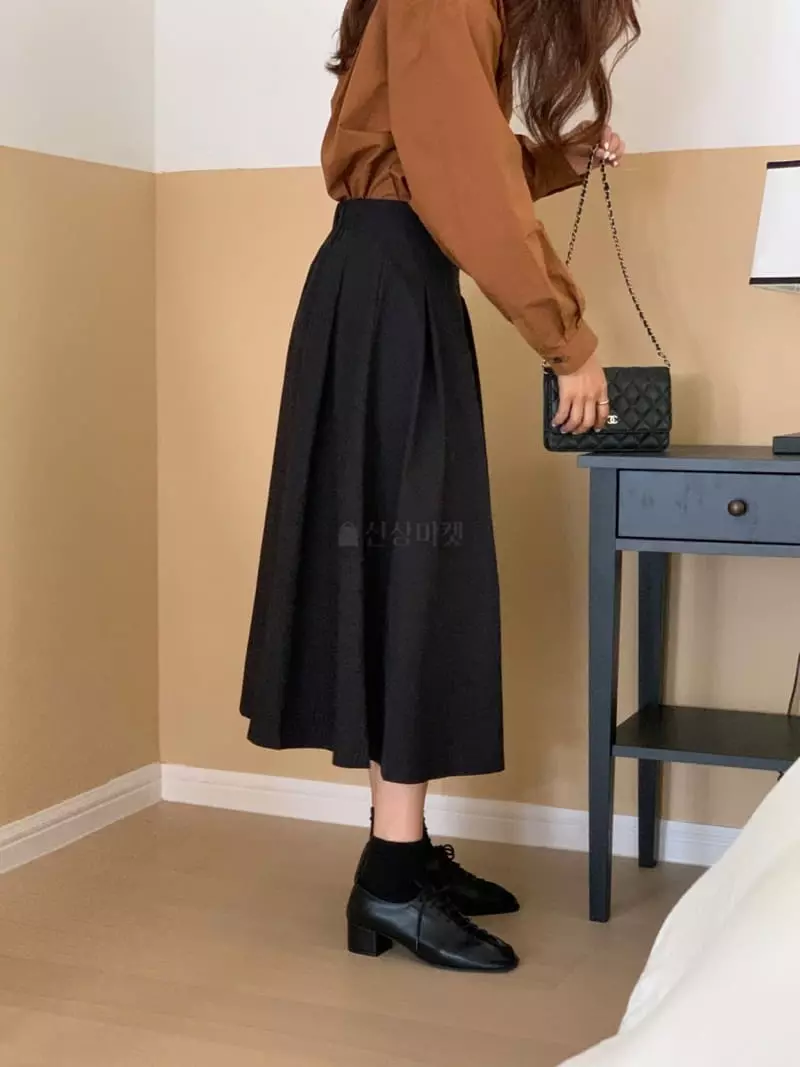 Loringrei - Korean Women Fashion - #momslook - Plare Skirt - 2
