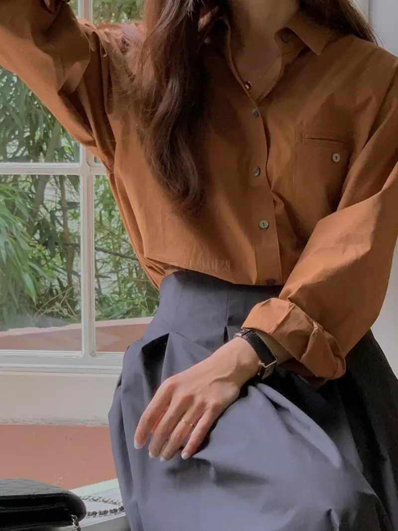 Loringrei - Korean Women Fashion - #restrostyle - Fallin Shirt - 8