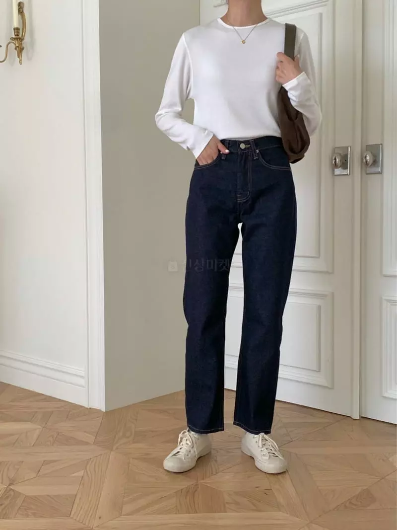 Loringrei - Korean Women Fashion - #womensfashion - Rose Rib Tee - 5