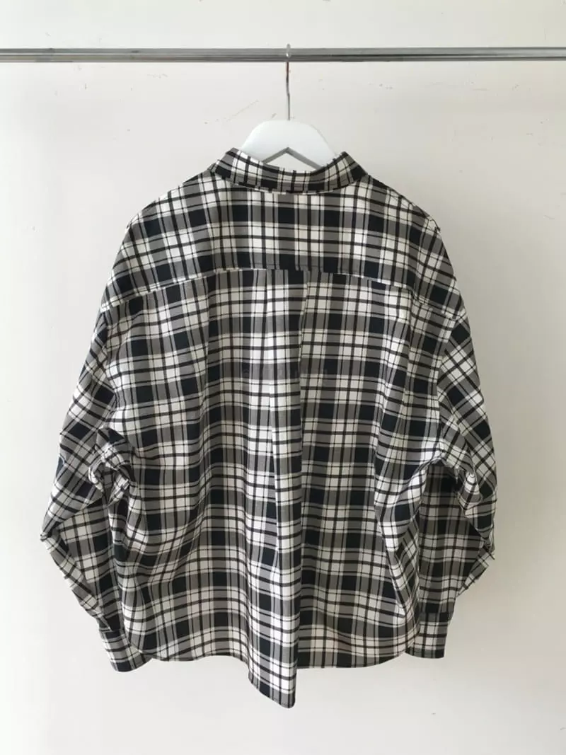 Loringrei - Korean Women Fashion - #womensfashion - Ber Check Shirt - 11