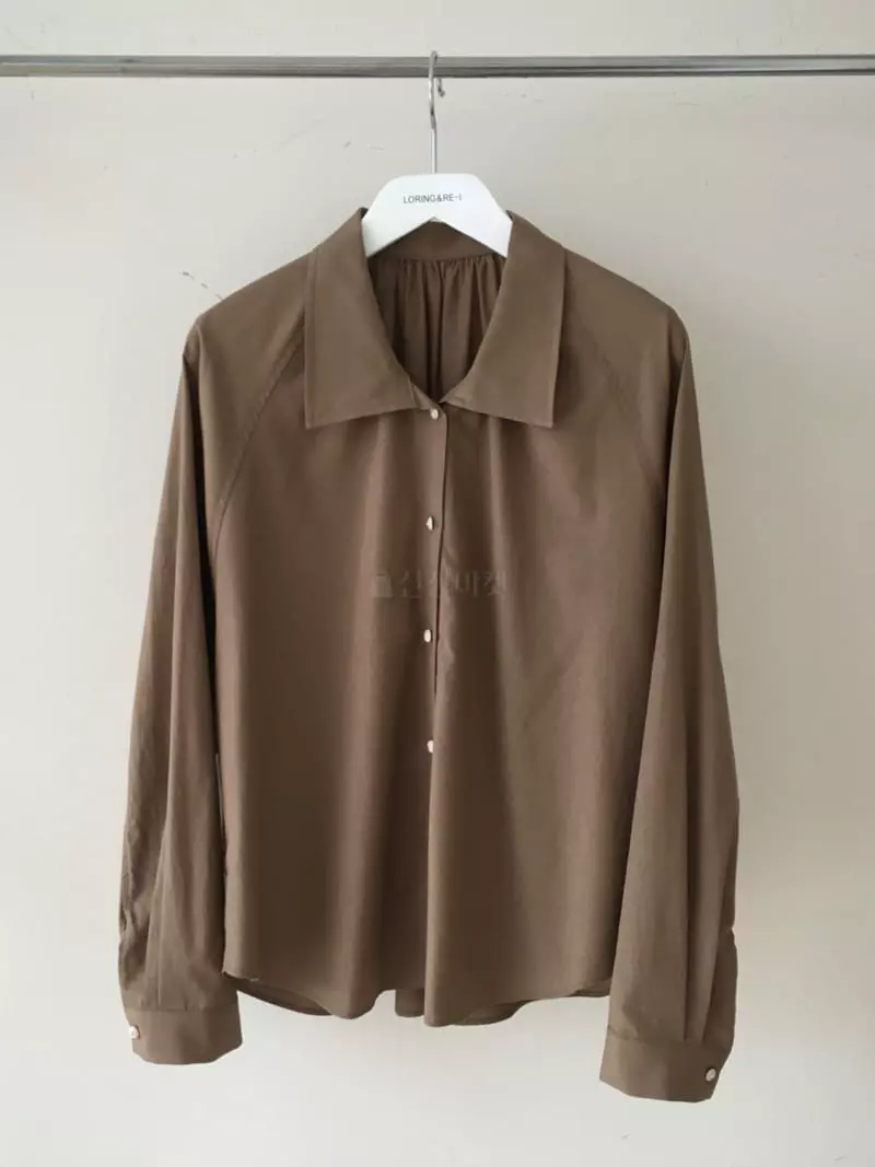 Loringrei - Korean Women Fashion - #womensfashion - Collar Shirring Blouse - 8