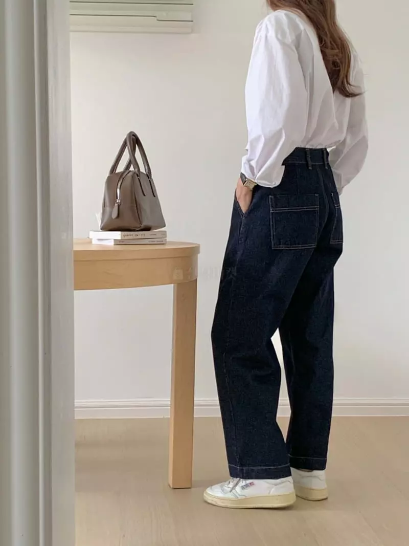 Loringrei - Korean Women Fashion - #womensfashion - Callic Bijo Jeans - 3