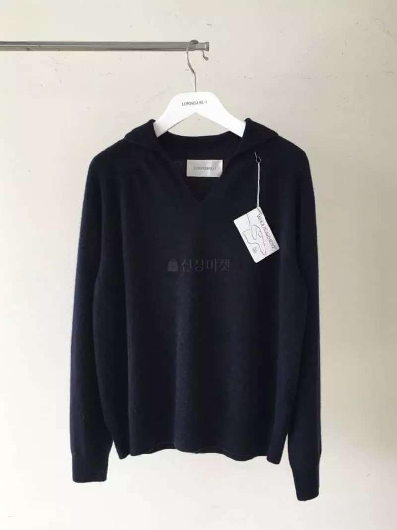 Loringrei - Korean Women Fashion - #womensfashion - Whole Gami V Neck Tee - 11