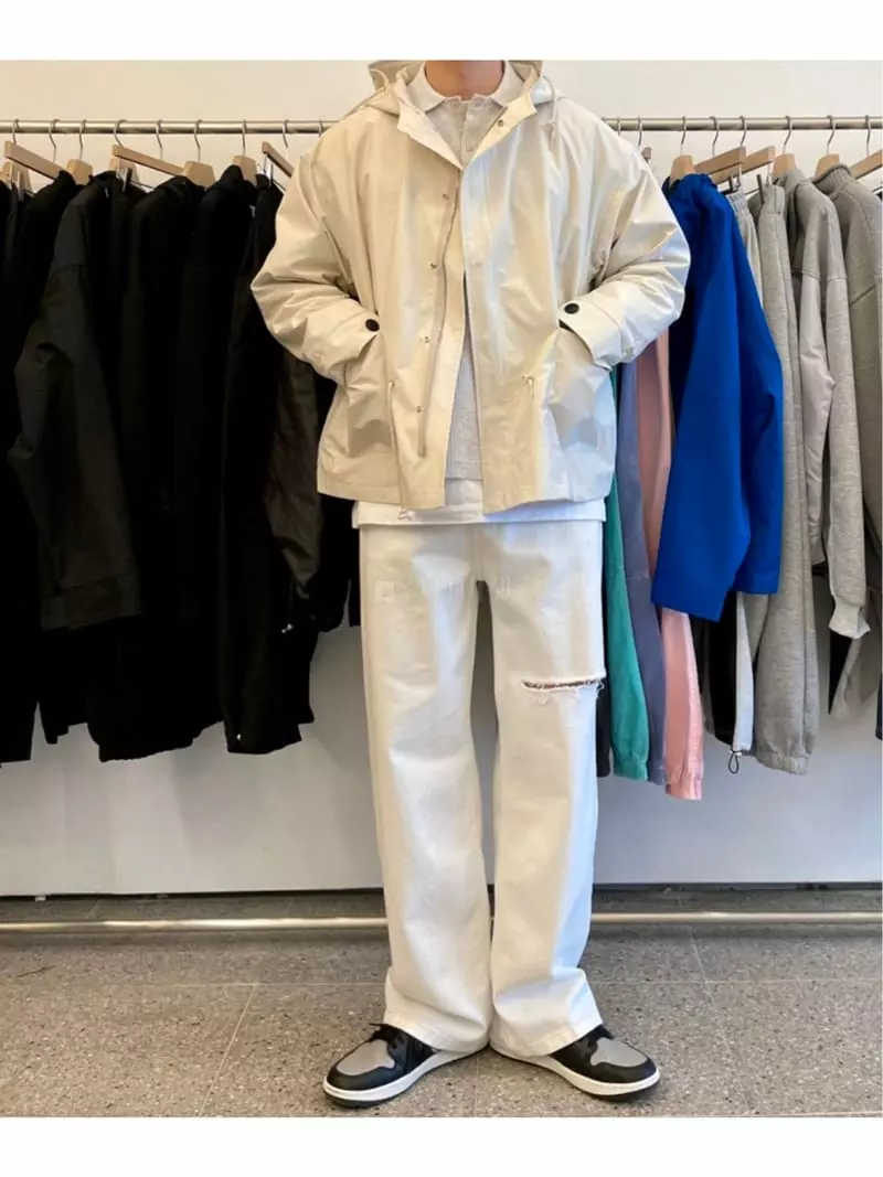 Lous - Korean Women Fashion - #momslook - Hoody Two Pocket Jacket