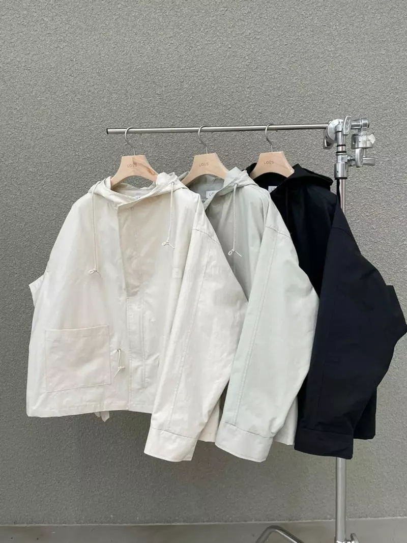Lous - Korean Women Fashion - #momslook - Hoody Two Pocket Jacket - 5