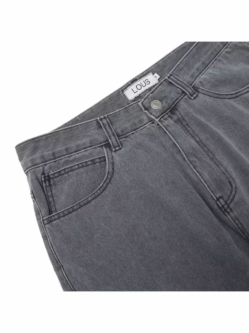 Lous - Korean Women Fashion - #momslook - Wide Jeans - 6
