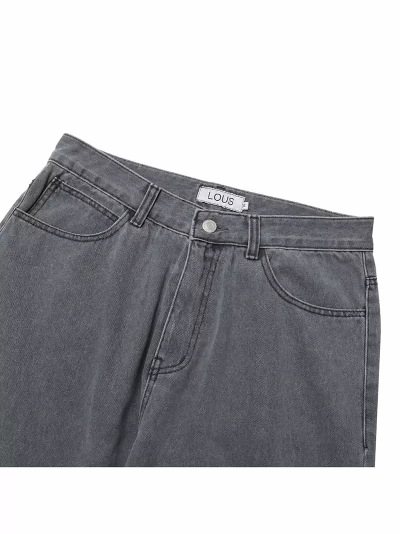 Lous - Korean Women Fashion - #momslook - Wide Jeans - 8