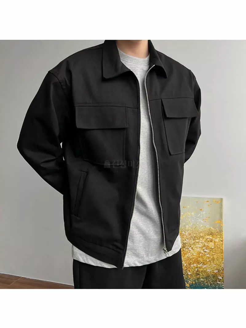 Lous - Korean Women Fashion - #momslook - Over Jacket - 5
