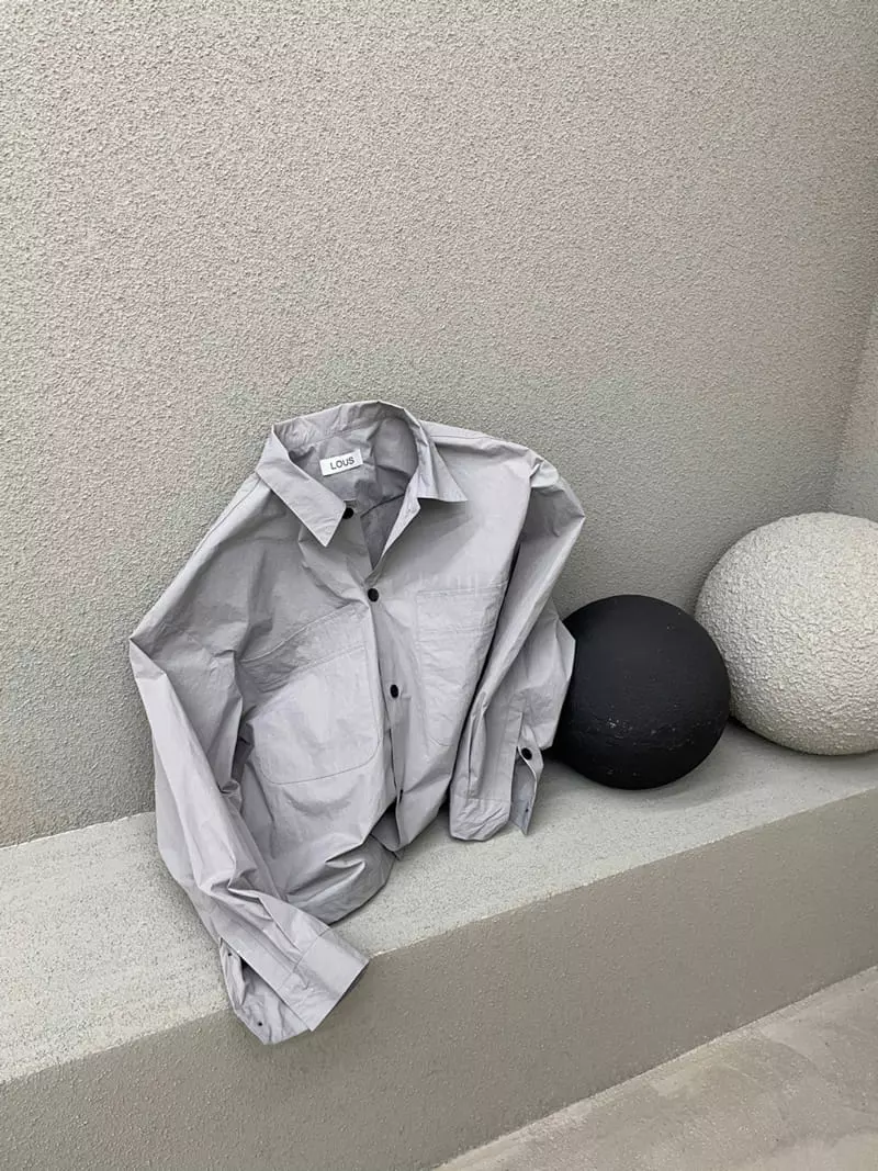 Lous - Korean Women Fashion - #womensfashion - Two Pocket Nylon Shirt Jacket - 7