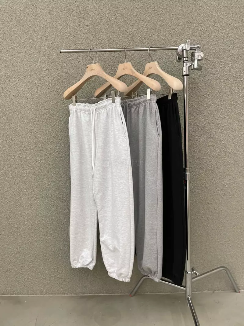 Lous - Korean Women Fashion - #womensfashion - Sweat Pants
