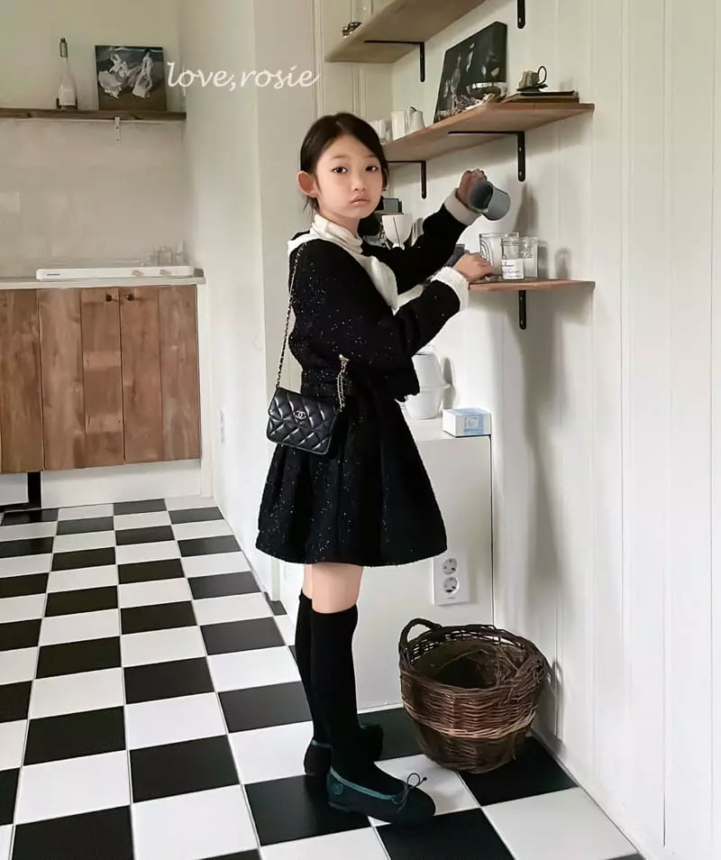 Love Rosie - Korean Children Fashion - #childofig - Miu Twid Jacket Skirt Set XL XXL Size - 3