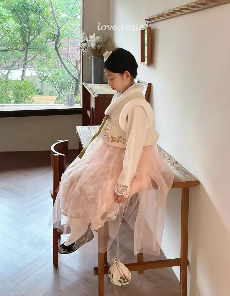 Love Rosie - Korean Children Fashion - #fashionkids - Butterfly Embroidery Hanbok Vest - 3