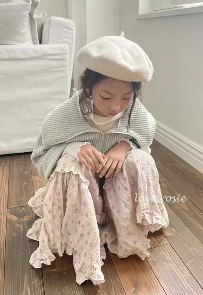 Love Rosie - Korean Children Fashion - #fashionkids - Chalot Cancan Skirt with Mom Flower Stripes - 2