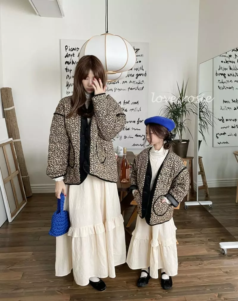Love Rosie - Korean Children Fashion - #kidsstore - 6 Once Leopard Quiltinh Jacket with Mom - 9