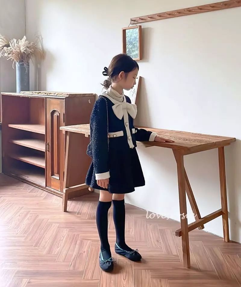 Love Rosie - Korean Children Fashion - #kidzfashiontrend - Miu Twid Jacket Skirt Set XL XXL Size - 11