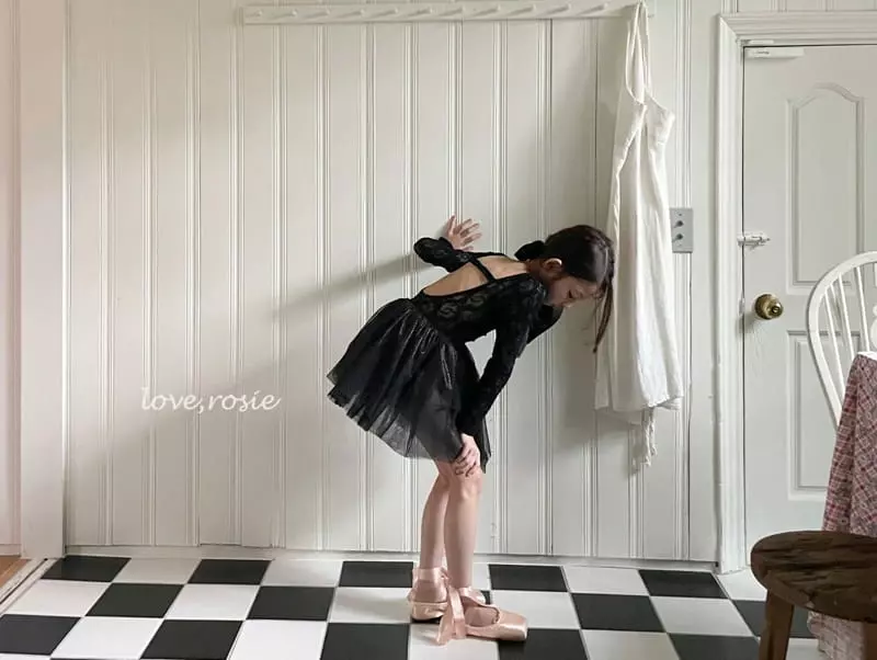 Love Rosie - Korean Children Fashion - #kidzfashiontrend - Pearl Lace Vintage Ballet Waer XL Size - 9