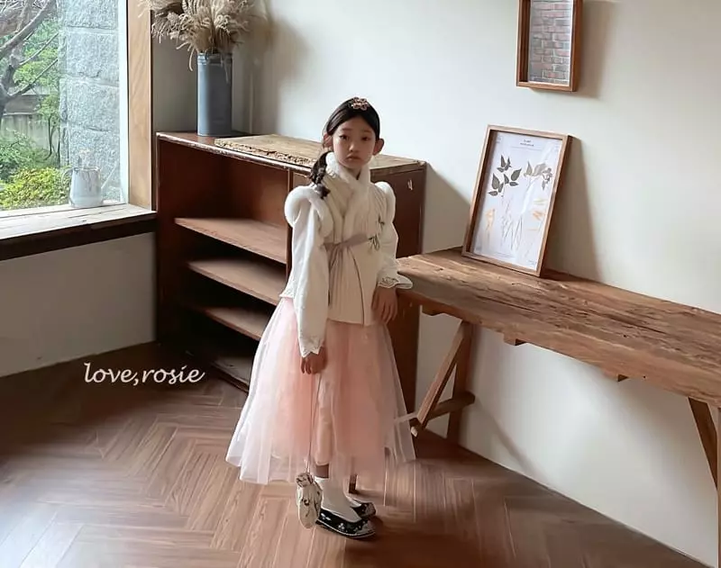Love Rosie - Korean Children Fashion - #kidzfashiontrend - Graceful Embrodiery Long Hanbok - 8