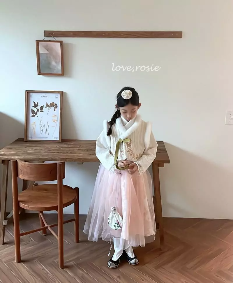 Love Rosie - Korean Children Fashion - #kidzfashiontrend - Butterfly Embroidery Hanbok Vest - 6