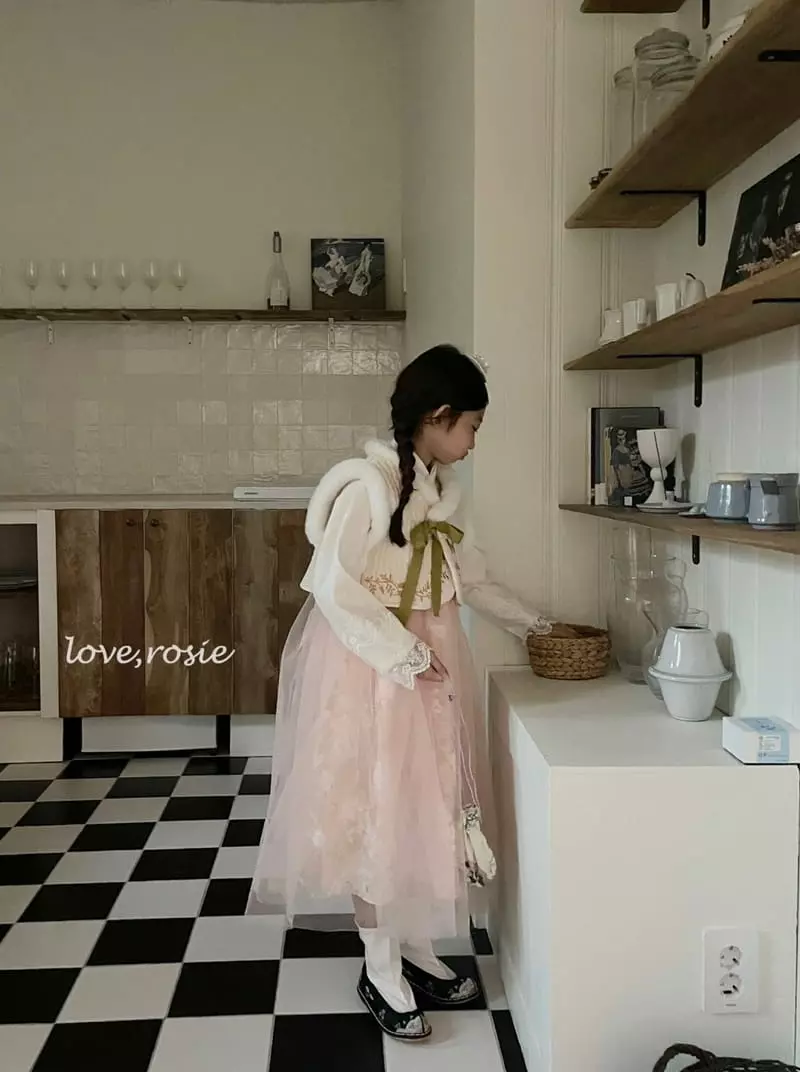 Love Rosie - Korean Children Fashion - #littlefashionista - Butterfly Embroidery Hanbok Vest - 8