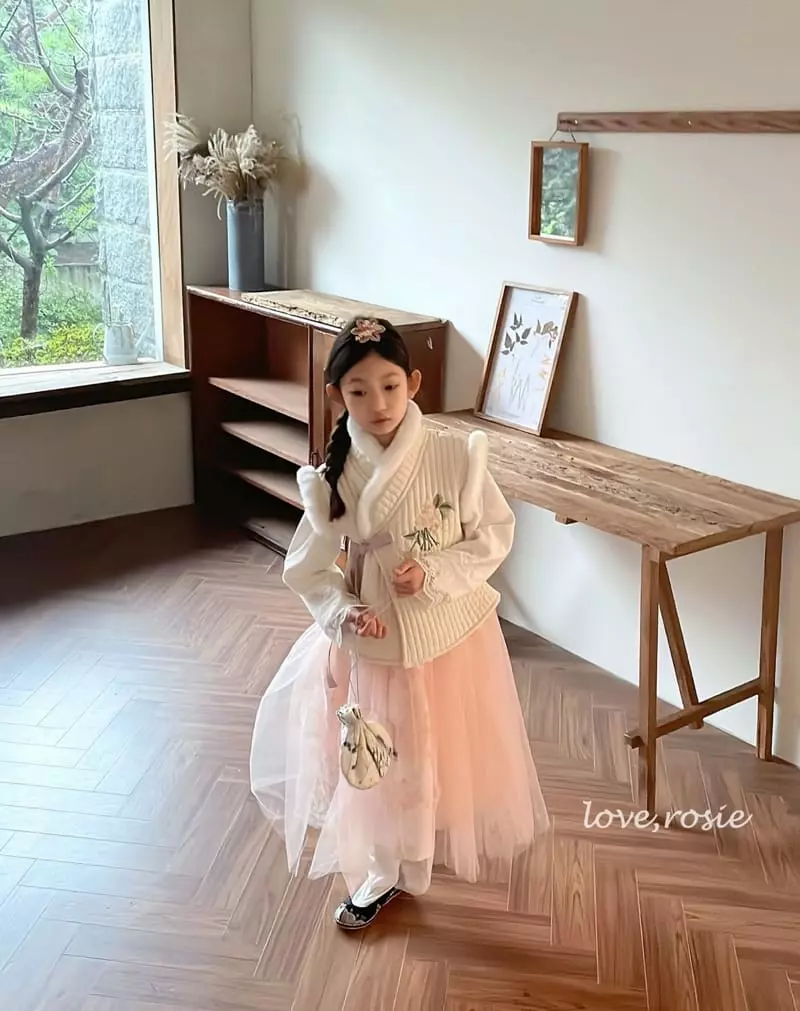 Love Rosie - Korean Children Fashion - #magicofchildhood - Graceful Embrodiery Long Hanbok - 11